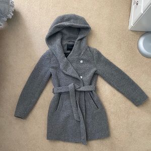 Andrew Marc Gray Wool Coat